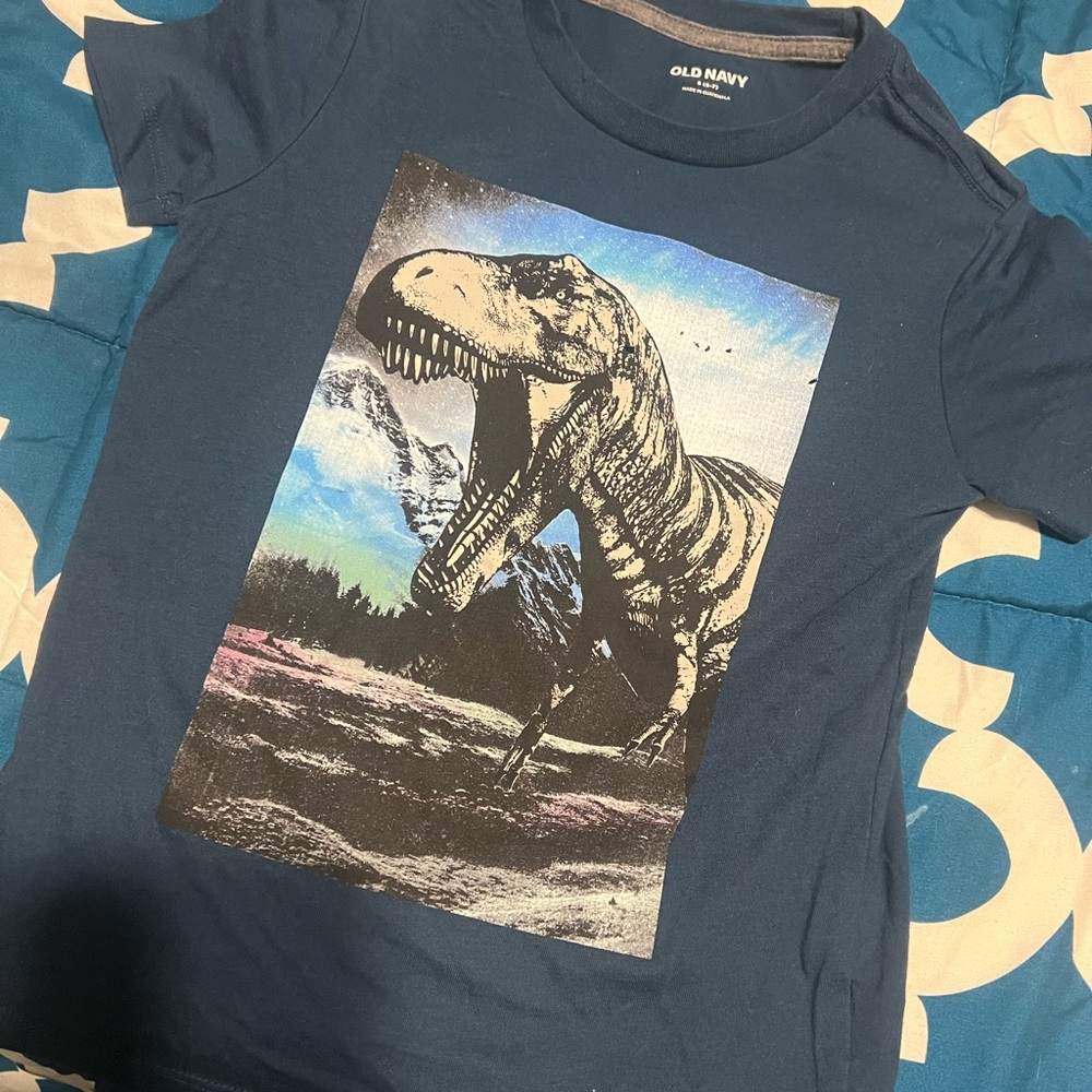 Old Navy Blue Dinosaur Graphic Tee